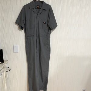 Dickies Gray Men's Short Sleeve Coveralls